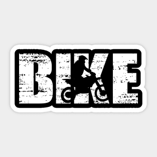 Distressed Look Motorcycling Gift For Motorcyclist Sticker